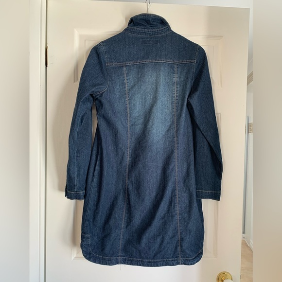 Mid Wash Denim Shirt Dress - Picture 3 of 5
